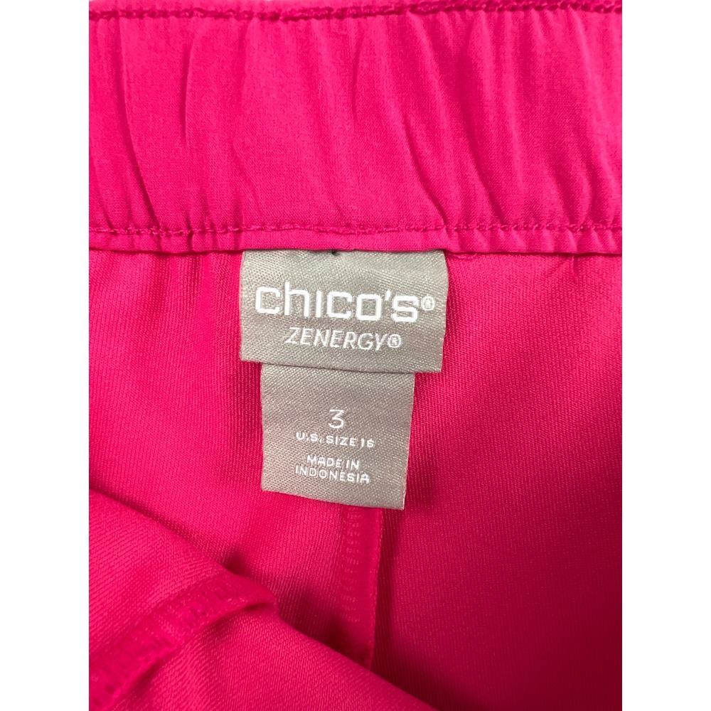 Chico's 3 Zenergy Skort Women 16 Pink Activewear Pickleball Golf Stretch Pocket - Picture 2 of 10